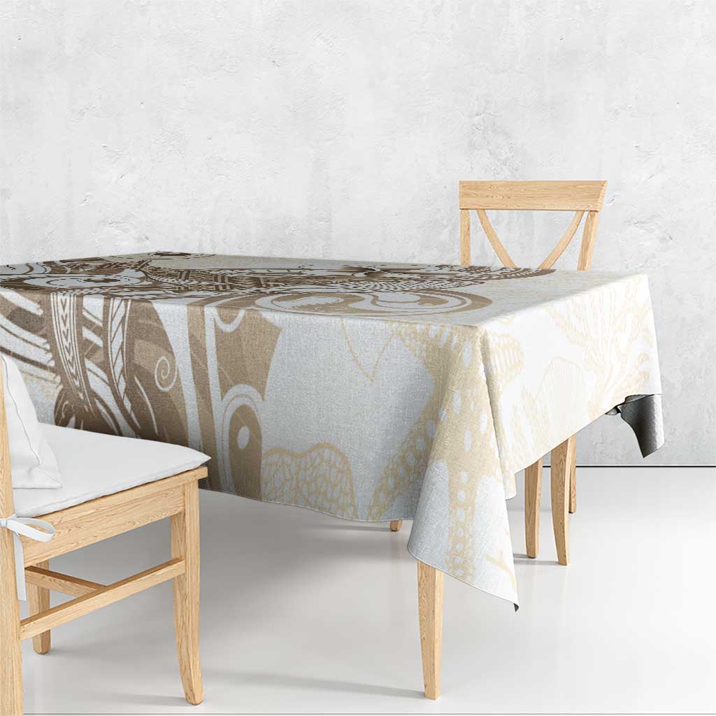 Brown Hawaii Humpback Whale Tablecloth Polynesian Tribal Ocean Vibes LT14 - Polynesian Pride