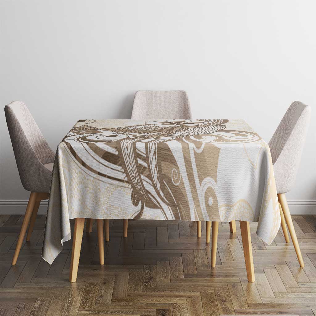 Brown Hawaii Humpback Whale Tablecloth Polynesian Tribal Ocean Vibes LT14 - Polynesian Pride