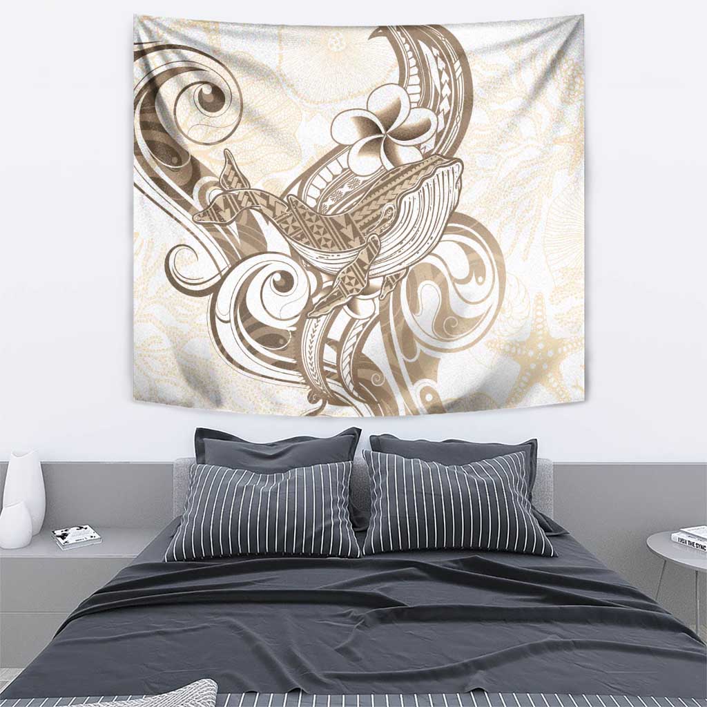 Brown Hawaii Humpback Whale Tapestry Polynesian Tribal Ocean Vibes LT14 - Polynesian Pride