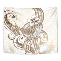Brown Hawaii Humpback Whale Tapestry Polynesian Tribal Ocean Vibes LT14 - Polynesian Pride