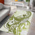 Lime Green Hawaii Area Rug Humpback Whale Tattoo Polynesian Tribal Ocean Vibes