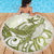 Lime Green Hawaii Beach Blanket Humpback Whale Tattoo Polynesian Tribal Ocean Vibes