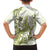 Lime Green Hawaii Family Matching Off Shoulder Maxi Dress and Hawaiian Shirt Humpback Whale Tattoo Polynesian Tribal Ocean Vibes