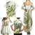 Lime Green Hawaii Family Matching Summer Maxi Dress and Hawaiian Shirt Humpback Whale Tattoo Polynesian Tribal Ocean Vibes