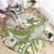 Lime Green Hawaii Round Carpet Humpback Whale Tattoo Polynesian Tribal Ocean Vibes