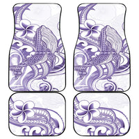 Purple Hawaii Car Mats Humpback Whale Tattoo Polynesian Tribal Ocean Vibes LT14 - Polynesian Pride