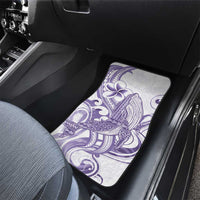 Purple Hawaii Car Mats Humpback Whale Tattoo Polynesian Tribal Ocean Vibes LT14 - Polynesian Pride