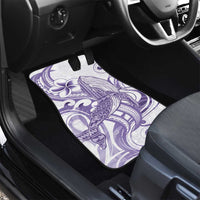 Purple Hawaii Car Mats Humpback Whale Tattoo Polynesian Tribal Ocean Vibes LT14 - Polynesian Pride