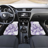 Purple Hawaii Car Mats Humpback Whale Tattoo Polynesian Tribal Ocean Vibes LT14 Set 2pcs - Front Purple - Polynesian Pride