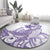 Purple Hawaii Round Carpet Humpback Whale Tattoo Polynesian Tribal Ocean Vibes