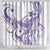 Purple Hawaii Shower Curtain Humpback Whale Tattoo Polynesian Tribal Ocean Vibes