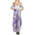 Purple Hawaii Summer Maxi Dress Humpback Whale Tattoo Polynesian Tribal Ocean Vibes