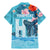 Personalised Hawaii Family Matching Mermaid Dress and Hawaiian Shirt Humpback Whale Tattoo With Tropical Flowers