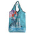 Personalised Hawaii Grocery Bag Humpback Whale Tattoo With Tropical Flowers