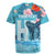 Personalised Hawaii Rugby Jersey Humpback Whale Tattoo With Tropical Flowers