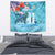 Personalised Hawaii Tapestry Humpback Whale Tattoo With Tropical Flowers