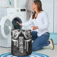 Tiki Drum Hawaii Laundry Basket Hawaiian Kakau Tattoo Style LT14 - Polynesian Pride