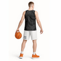 Tiki Drum Hawaii Basketball Jersey Hawaiian Kakau Tattoo Style LT14 - Polynesian Pride