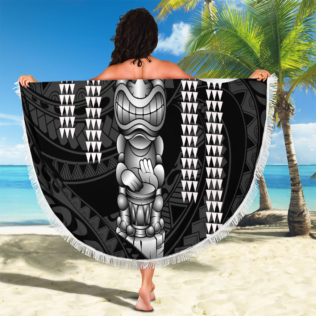 Tiki Drum Hawaii Beach Blanket Hawaiian Kakau Tattoo Style LT14 - Polynesian Pride