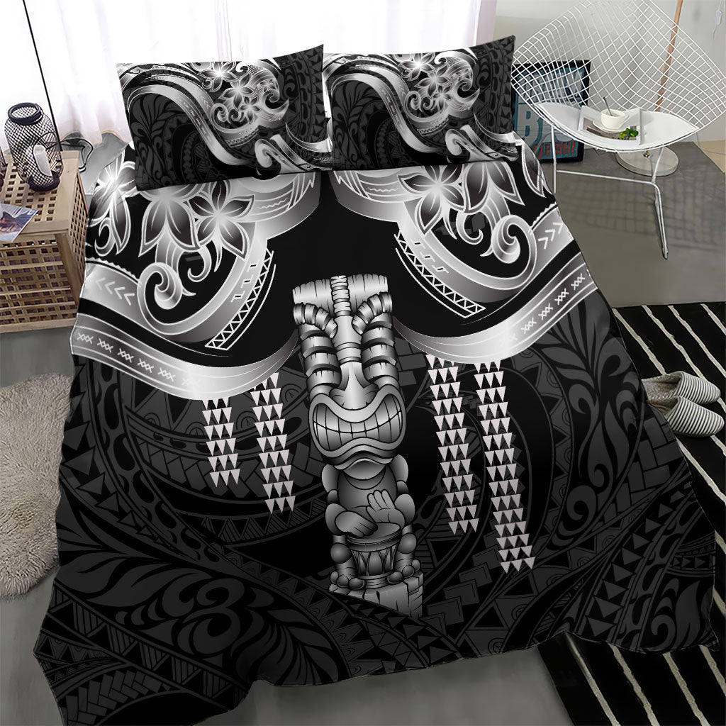 Tiki Drum Hawaii Bedding Set Hawaiian Kakau Tattoo Style LT14 - Polynesian Pride