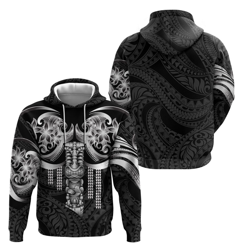 Tiki Drum Hawaii Hoodie Hawaiian Kakau Tattoo Style LT14 - Polynesian Pride