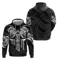 Tiki Drum Hawaii Hoodie Hawaiian Kakau Tattoo Style LT14 - Polynesian Pride