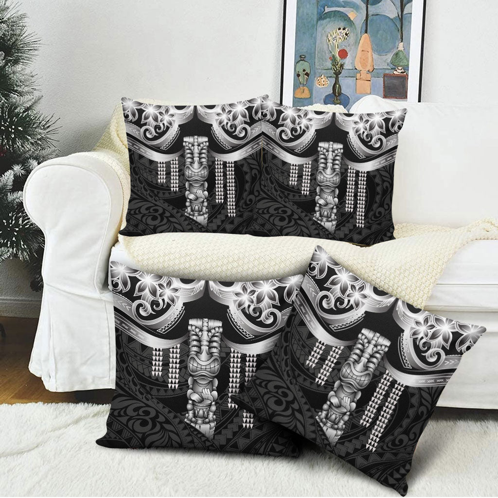 Tiki Drum Hawaii Pillow Cover Hawaiian Kakau Tattoo Style LT14 - Polynesian Pride