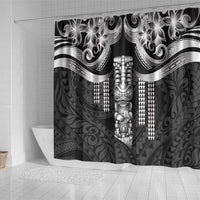 Tiki Drum Hawaii Shower Curtain Hawaiian Kakau Tattoo Style LT14 - Polynesian Pride