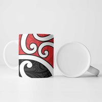 New Zealand Ceramic Mug Maori Koru Tino Rangatiratanga Color LT14 - Polynesian Pride