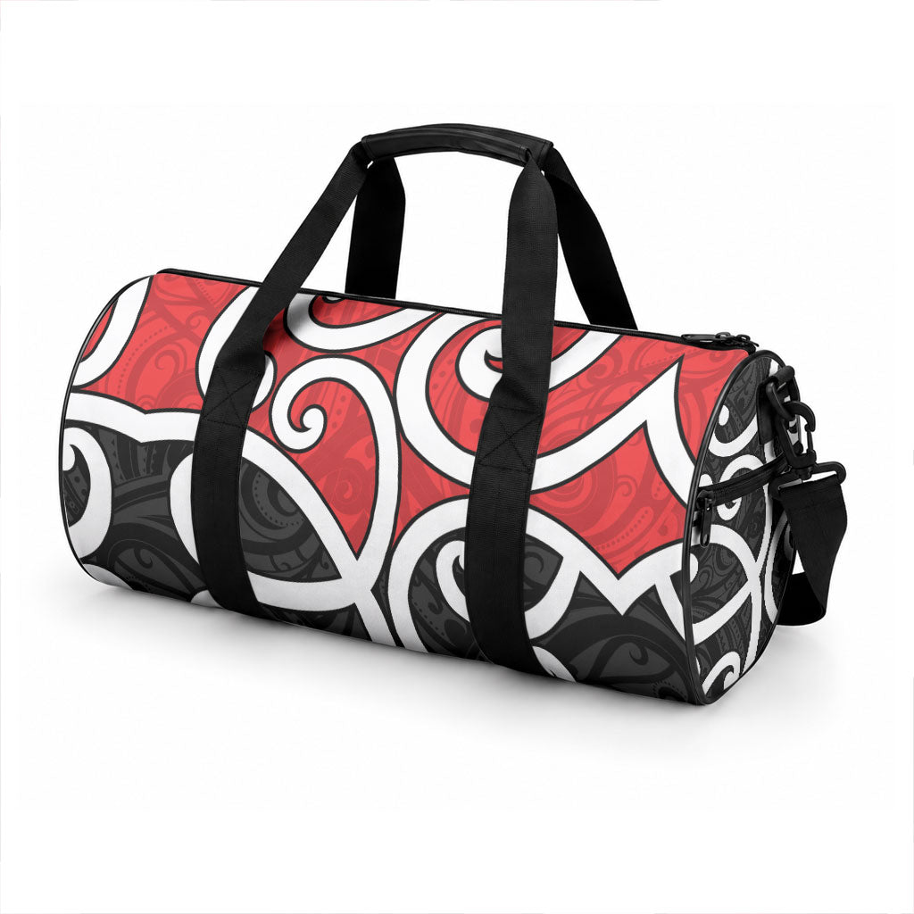 New Zealand Duffle Bag Maori Koru Tino Rangatiratanga Color LT14 - Polynesian Pride