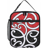 New Zealand Lunch Bag Maori Koru Tino Rangatiratanga Color LT14 10.2 × 8.3 × 4.3 inch Red - Polynesian Pride