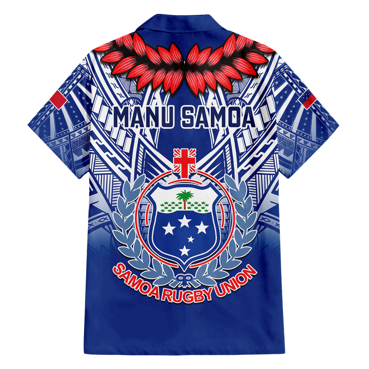 Samoa Rugby Kid Hawaiian Shirt 2023 Go Manu Samoa With Ula Fala Style LT14 - Polynesian Pride