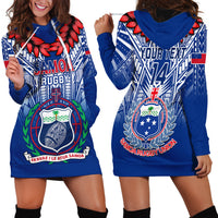 Custom Samoa Rugby Hoodie Dress 2023 Go Manu Samoa With Ula Fala Style LT14 - Polynesian Pride