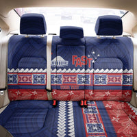 Personalised FAST Samoa Siapo Back Car Seat Cover Teuila Flowers Samoan Pattern LT14 - Polynesian Pride