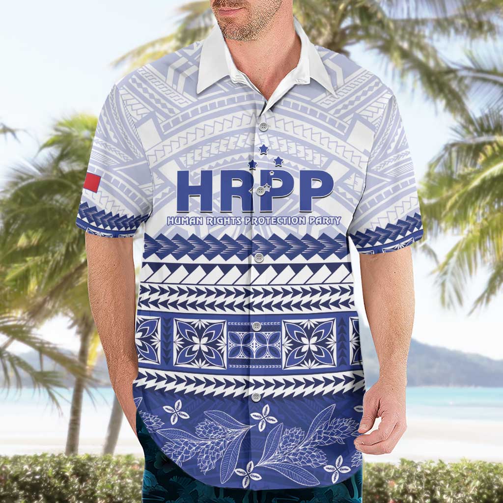 Personalised HRPP Samoa Siapo Hawaiian Shirt Teuila Flowers Samoan Pattern LT14 - Polynesian Pride