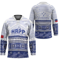 Personalised HRPP Samoa Siapo Hockey Jersey Teuila Flowers Samoan Pattern LT14 - Polynesian Pride