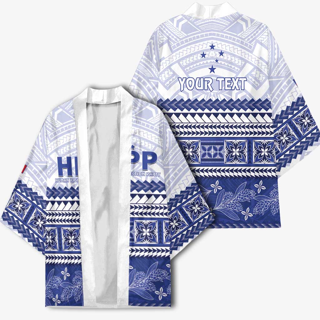 Personalised HRPP Samoa Siapo Kimono Teuila Flowers Samoan Pattern LT14 - Polynesian Pride