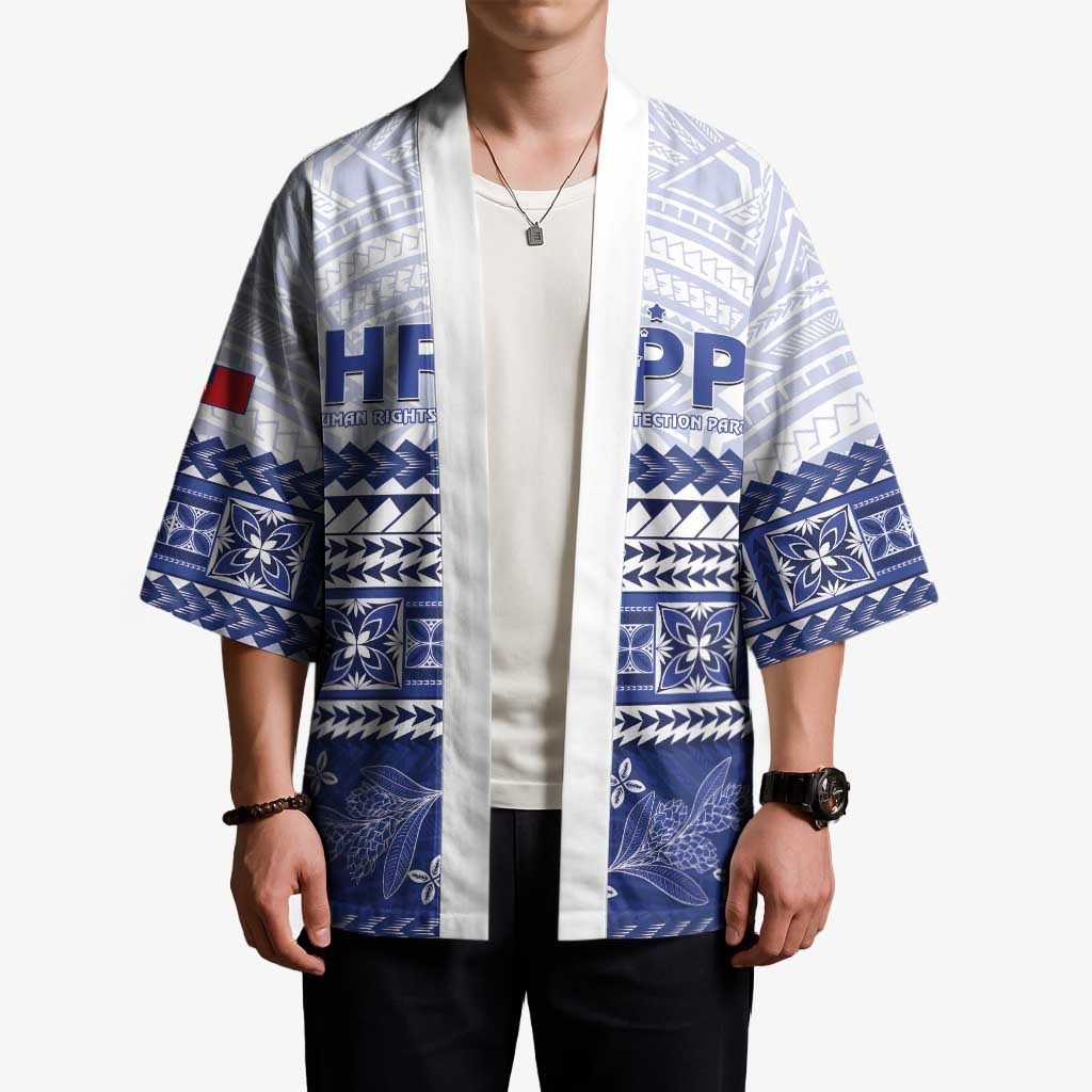 Personalised HRPP Samoa Siapo Kimono Teuila Flowers Samoan Pattern LT14 - Polynesian Pride