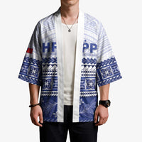 Personalised HRPP Samoa Siapo Kimono Teuila Flowers Samoan Pattern LT14 - Polynesian Pride