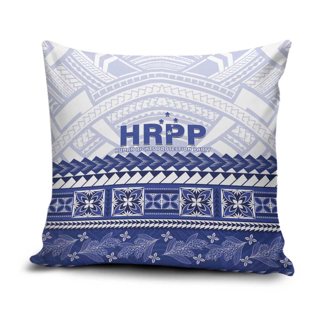 HRPP Samoa Siapo Pillow Cover Teuila Flowers Samoan Pattern LT14 White - Polynesian Pride