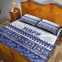 HRPP Samoa Siapo Quilt Bed Set Teuila Flowers Samoan Pattern LT14 - Polynesian Pride