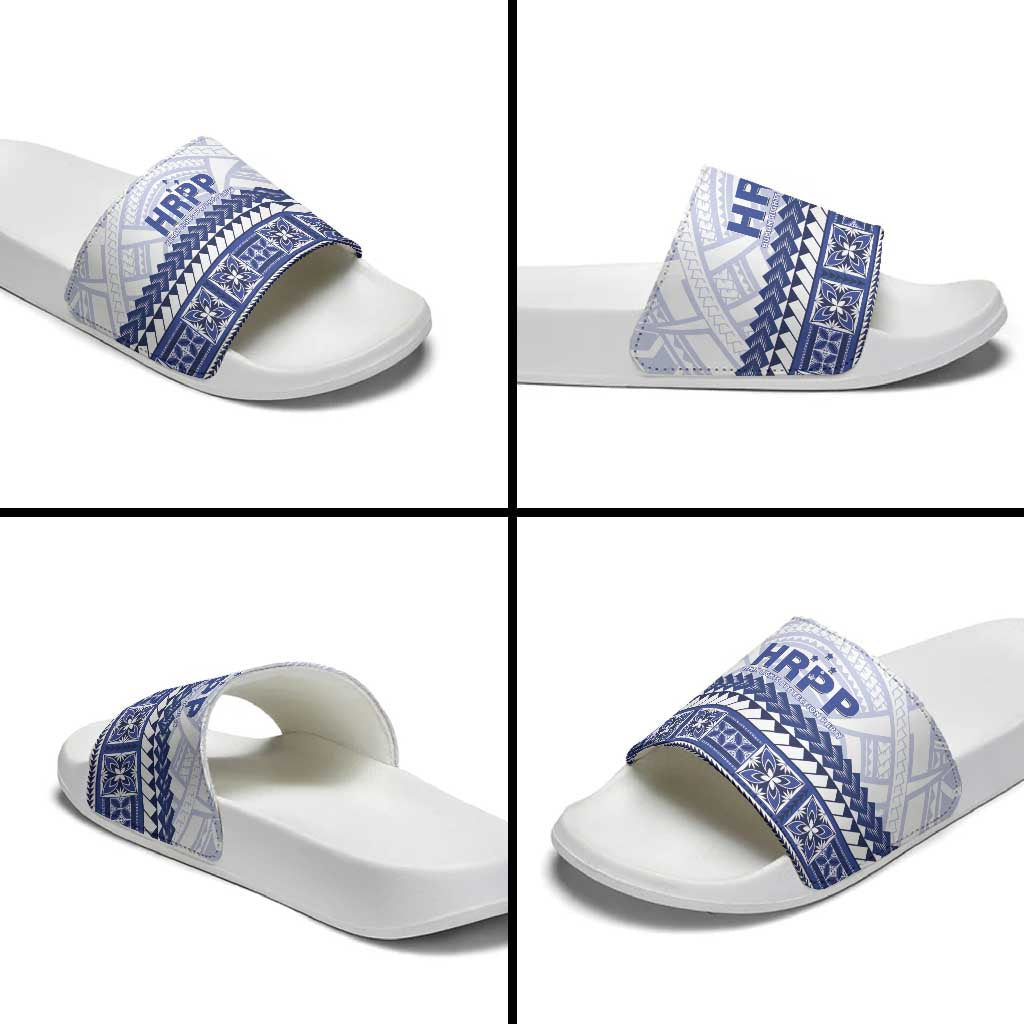 HRPP Samoa Siapo Slide Sandals Teuila Flowers Samoan Pattern LT14 - Polynesian Pride