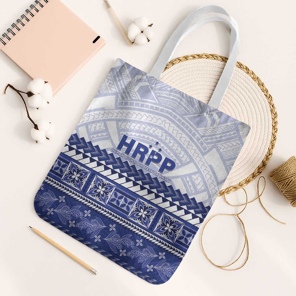 HRPP Samoa Siapo Tote Bag Teuila Flowers Samoan Pattern LT14 White Strap One Size White - Polynesian Pride