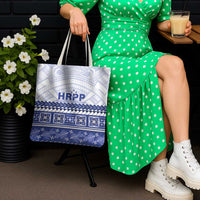 HRPP Samoa Siapo Tote Bag Teuila Flowers Samoan Pattern LT14 - Polynesian Pride
