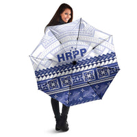 HRPP Samoa Siapo Umbrella Teuila Flowers Samoan Pattern LT14 - Polynesian Pride