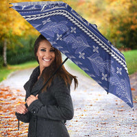 HRPP Samoa Siapo Umbrella Teuila Flowers Samoan Pattern LT14 - Polynesian Pride