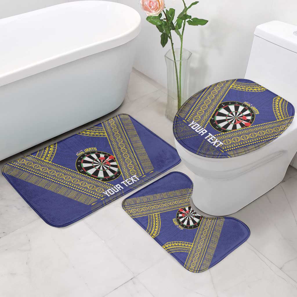 Personalised Niue Darts Bathroom Set Dart Board Hiapo Pattern LT14 - Polynesian Pride