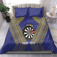 Personalised Niue Darts Bedding Set Dart Board Hiapo Pattern LT14 - Polynesian Pride