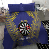 Personalised Niue Darts Bedding Set Dart Board Hiapo Pattern LT14 - Polynesian Pride