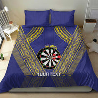 Personalised Niue Darts Bedding Set Dart Board Hiapo Pattern LT14 - Polynesian Pride